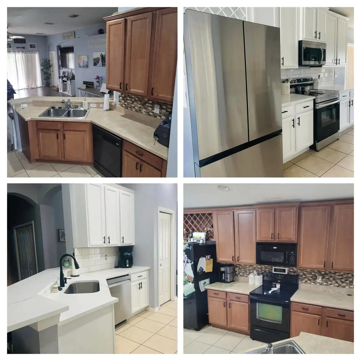 Cabinet collage white