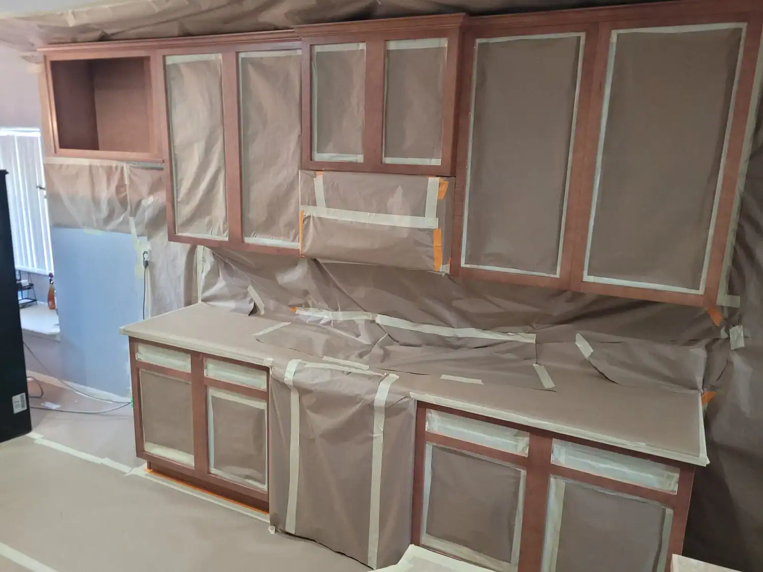 cabinet masking